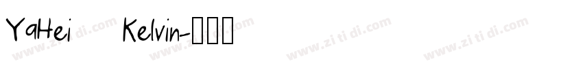 YaHei   Kelvin字体转换